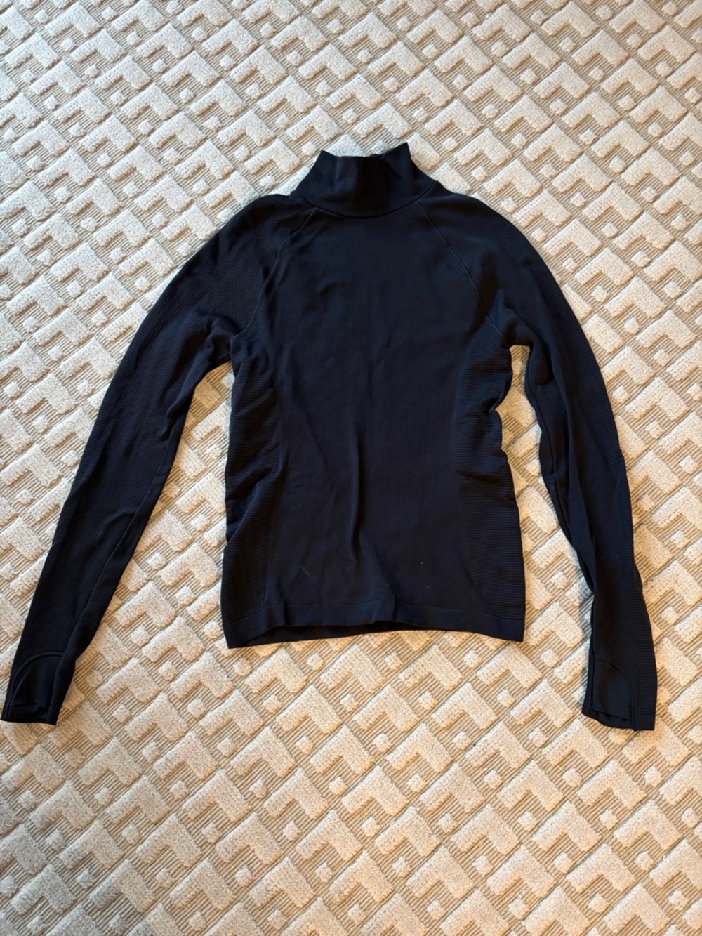 Athleta Renew Seamless Mock Neck Top Size S